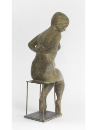 Woman Undressing by Terence Coventry