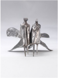 Maquette IV Walking Cloaked Figures by Lynn Chadwick