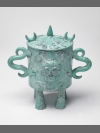 Bronxe Lion Snuff Bottle by Hannah Lim
